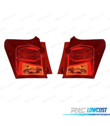 PILOTOS TOYOTA AURIS 5P 13-15 LED AMBAR ROJO