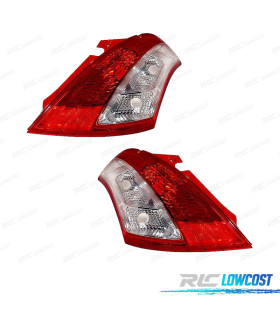 PILOTOS SUZUKI SWIFT 10-17 BLANCO ROJO