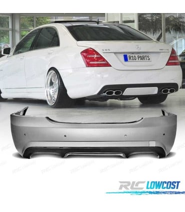 PARAGOLPES TRASERO MERCEDES CLASE S W221 05-13 LOOK AMG PDC
