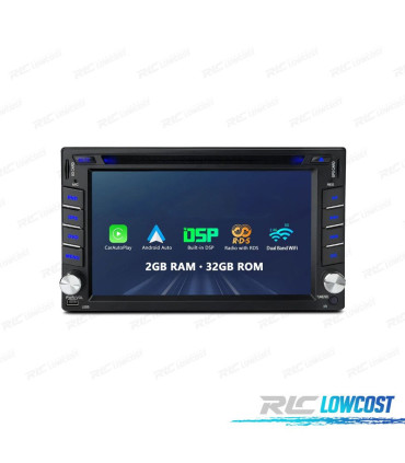 RADIO GPS ANDROID 12 PARA SEAT SKODA VOLKSWAGEN VW 7" TÁCTIL HD DVD BLUETOOTH USB SD