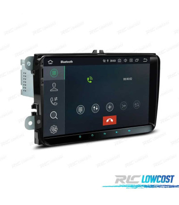 RADIO GPS ANDROID 12 PARA VOLKSWAGEN VW SKODA SEAT PANTALLA TACTIL