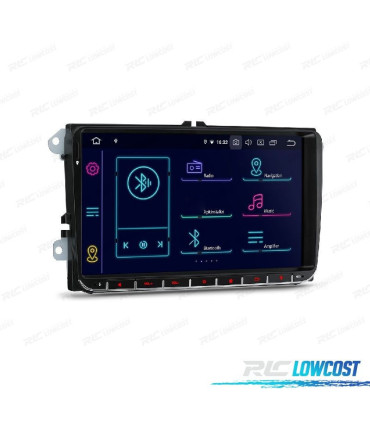 RADIO GPS ANDROID 11 PARA VOLKSWAGEN VW SKODA SEAT