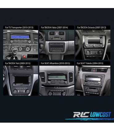 RADIO GPS ANDROID 11 PARA VOLKSWAGEN VW SEAT SKODA OCTACORE 4GB RAM+64GB ROM