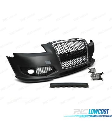 PARAGOLPES DELANTERO AUDI A3 8P 04-08 LOOK RS3 CROMO NEGRO