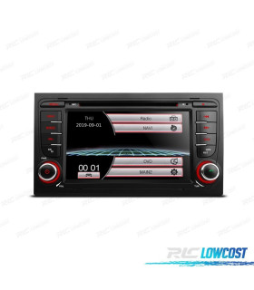 RADIO NAVEGADOR 7" AUDI A4 B6 B7 00-07 USB GPS TACTIL HD
