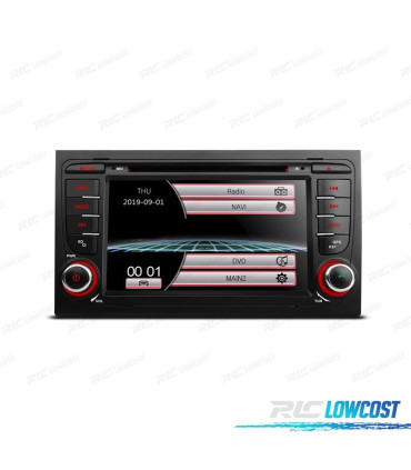 RADIO NAVEGADOR 7" AUDI A4 B6 B7 00-07 USB GPS TACTIL HD