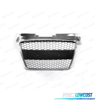PARRILLA AUDI TT 06-12 LOOK RS PLATA