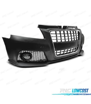 PARAGOLPES DELANTERO AUDI A3 8P 08-12 LOOK S LINE CROMO NEGRO