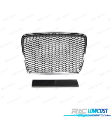 PARRILLA AUDI A6 4F 08-11 LOOK RS6 PLATA