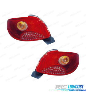 PILOTOS PEUGEOT 206 PLUS 09-13 AMBAR ROJO