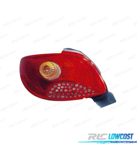 PILOTO IZQ PEUGEOT 206 PLUS 09-13 AMBAR ROJO