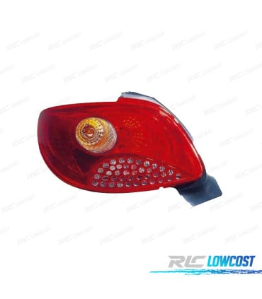 PILOTO IZQ PEUGEOT 206 PLUS 09-13 AMBAR ROJO