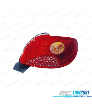 PILOTO DCH PARA PEUGEOT 206 PLUS 09- AMBAR ROJO