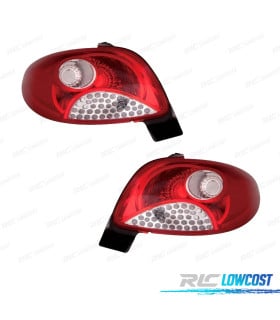 PILOTOS PEUGEOT 206 PLUS 09-13 BLANCO ROJO