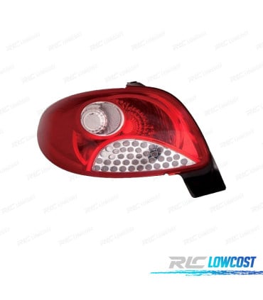 PILOTO IZQ PARA PEUGEOT 206 PLUS 09- BLANCO ROJO