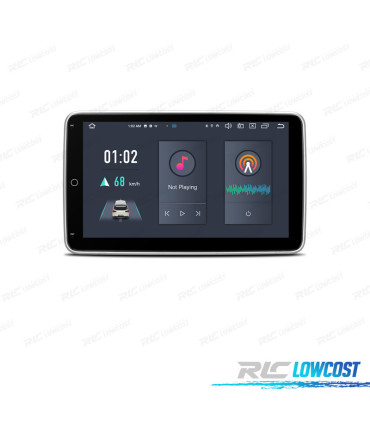 RADIO GPS ANDROID 12 1DIN LCD TÁCTIL 10.1" CARPLAY USB DUAL ZONE