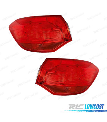 PILOTOS PARA OPEL ASTRA J SPORTS TOURER 10-16 ROJO