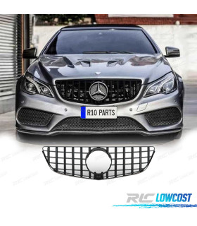 PARRILLA MERCEDES CLASE E COUPE C207 13-15 LOOK GT-R PANAMERICANA NEGRO BRILLO