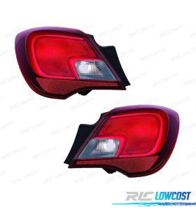 PILOTOS PARA OPEL CORSA E 3P 15-19 BLANCO ROJO