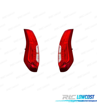 PILOTOS NISSAN XTRAIL 11-13 LED BLANCO + ROJO