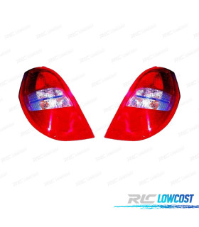 PILOTOS PARA MERCEDES CLASE A W169 08-12 BLANCO ROJO