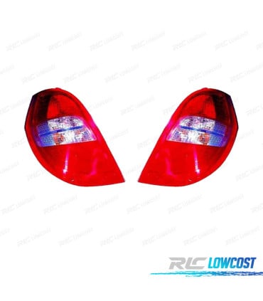 PILOTOS PARA MERCEDES CLASE A W169 08-12 BLANCO ROJO
