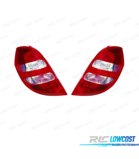 PILOTOS PARA MERCEDES CLASE A W169 04-08 BLANCO ROJO