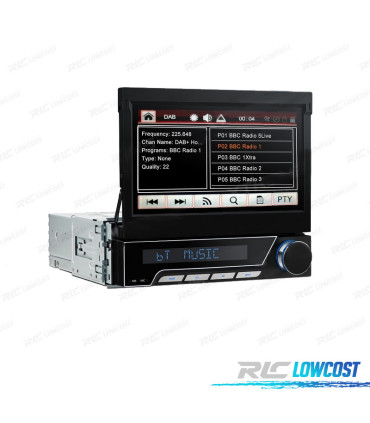 RADIO GPS ANDROID 7 UNIVERSAL 7" 1 DIN PANTALLA TÁCTIL 32GB ROM + 2GB DDR3 RAM