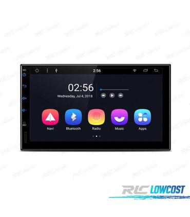 RADIO GPS ANDROID 8.1 7" OCTA-CORE 2DIN MULTIMEDIA PANTALLA CURVA