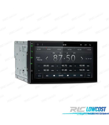 RADIO GPS ANDROID 8.1 7" OCTA-CORE 2DIN MULTIMEDIA PANTALLA CURVA