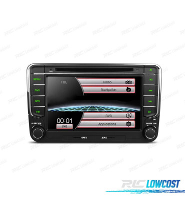 RADIO NAVEGADOR 7" PARA SKODA USB GPS TACTIL HD