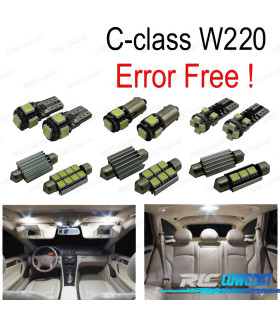 KIT 24 BOMBILLAS LED INTERIOR MERCEDES CLASE S W220 99-05