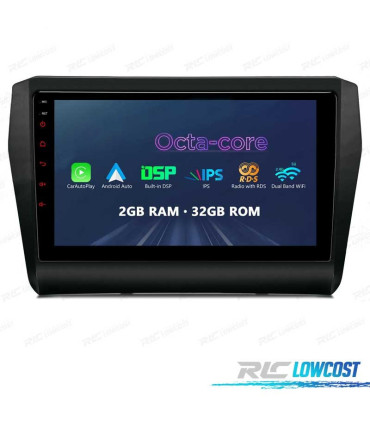 RADIO GPS ANDROID 12 9" PARA SUZUKI SWIFT 17-22