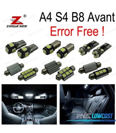 KIT 21 BOMBILLAS LED INTERIOR AUDI A4 B8 S4 AVANT ESTATE 09-15