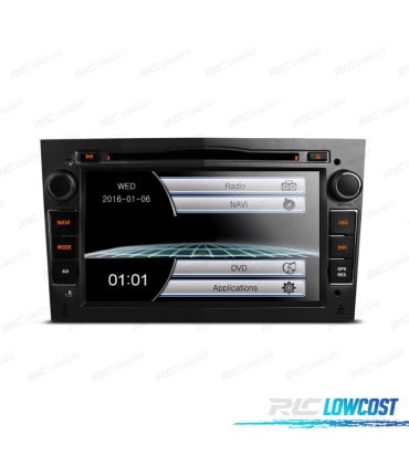RADIO NAVEGADOR 7" PARA OPEL COLOR NEGRO OSCURO USB GPS TACTIL HD