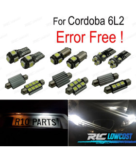 KIT 6 BOMBILLAS LED PARA SEAT CORDOBA 6L 6L2 03-09