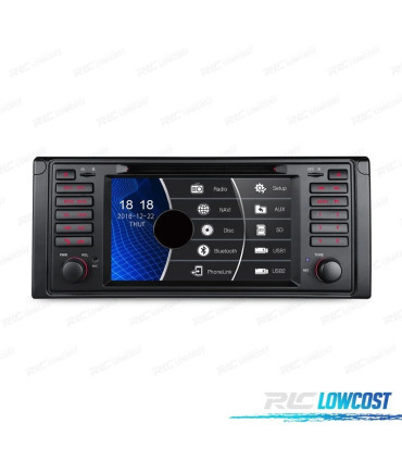 RADIO NAVEGADOR 7" BMW SERIE 5 E39 95-03 USB GPS TACTIL HD