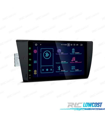 RADIO GPS ANDROID 14 BMW E90 E91 E92 E93 PANTALLA 9" TACTIL