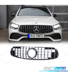 PARRILLA MERCEDES CLASE GLC X253 SUV 20- LOOK AMG NEGRO CROMO