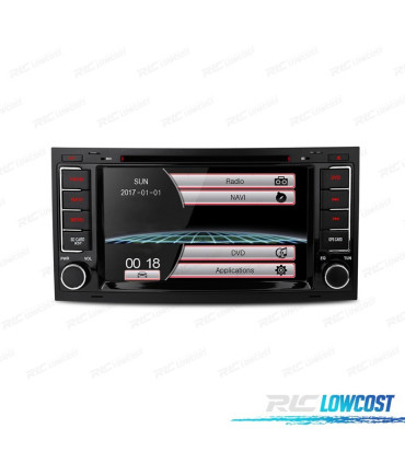 RADIO NAVEGADOR 7" PARA VOLKSWAGEN VW TOUAREG T5 04-11 USB GPS TACTIL HD
