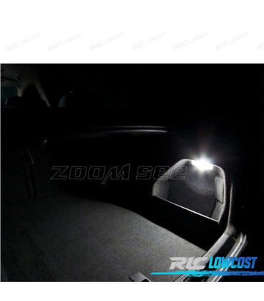 KIT 10 BOMBILLAS LED INTERIOR ACCESORIOS DE ASIENTO PARA SEAT TOLEDO 3 MK3 5 P 5P2 05-09