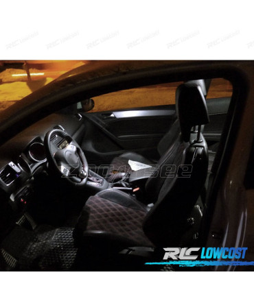 KIT 10 BOMBILLAS LED INTERIOR ACCESORIOS DE ASIENTO PARA SEAT TOLEDO 3 MK3 5 P 5P2 05-09