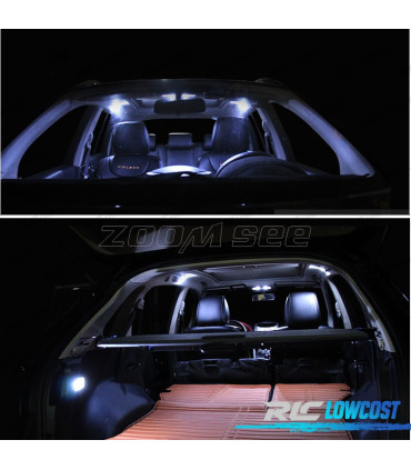 KIT 10 BOMBILLAS LED INTERIOR PARA RENAULT KOLEOS 09-16