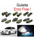KIT 11 BOMBILLAS LED INTERIOR PARA ALFA ROMEO GIULIETTA 940 10-17