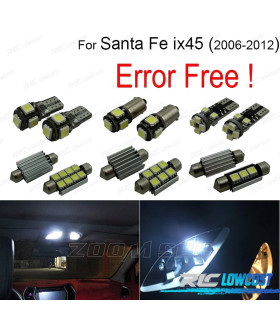 KIT 14 BOMBILLAS LED INTERIOR PARA HYUNDAI SANTAFE SANTA FE IX45 06-12