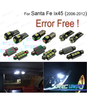 KIT 14 BOMBILLAS LED INTERIOR PARA HYUNDAI SANTAFE SANTA FE IX45 06-12