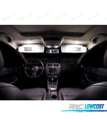 KIT 13 BOMBILLAS LED INTERIOR PARA VOLKSWAGEN VW JETTA6 JETTA 6 MK6 MK VI SEDAN 11-18