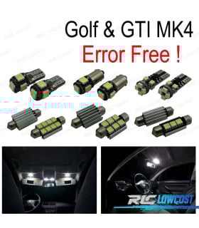KIT 15 BOMBILLAS LED INTERIOR PARA VOLKSWAGEN VW GOLF 4 MK4 JETTA IV GTI 99-05
