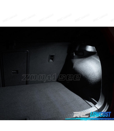 KIT 12 BOMBILLAS LED INTERIOR PARA VOLKSWAGEN VW POLO MK5 POLO 6R 09-17