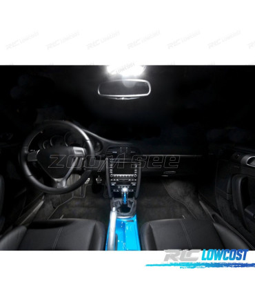 KIT 10 BOMBILLAS LED INTERIOR PARA PORSCHE 911 SERIE 997 CARRERA 4S TURBO S 05-11